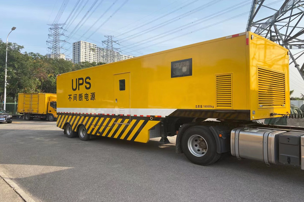 南口街道发电机租赁施工现场